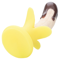 Bananen Dildo Zuignap 218mm Vloeibaar Siliconen Realistische Fruitvorm G-spot Massager 100% Waterdicht CE Gecertificeerd voor Vrouwen