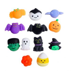 Custom Fidget Toy-Creative Halloween <b>Squeeze</b> - Pumpkin Ghost Mochi Stress-Relief Soft Gel <b>Ball</b>-Mochi Toy - Product Image 1