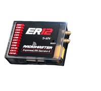  Récepteur PWM ER12 Gemini ELRS 12 canaux double RF 2,4 GHz longue portée Diversity RX pour avion RC à voilure fixe
