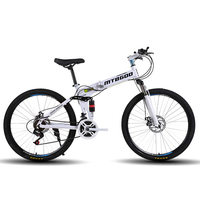 Offres Spéciales Bisicletas Usadas 24 ~ 29 "Bisicleta Doble Suspension Descente 21/24/27S Cycle Pliant VTT pour Homme/Unisexe