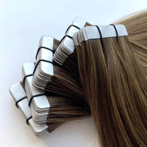 Estensioni per Capelli con Nastro Adesivo Invisibile 100% Capelli Umani Vergini per Uso Professionale, Vari Modelli Bellissimi - Product Image 3