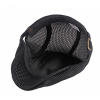 Casquette en maille respirante pour hommes et femmes, chapeau d'été réglable, béret, casquette plate irlandaise, casquette de chauffeur, chapeau de chasse