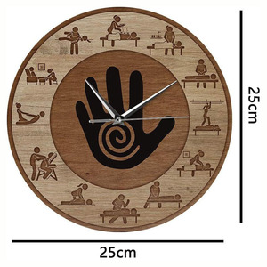 <span class=keywords><strong>Reloj</strong></span> de Pared Creativo con Patrón de Masaje Terapéutico, Relajación, Masaje de Articulaciones, Bienestar, Cuidado Corporal, para <span class=keywords><strong>Estudio</strong></span> - Product Image 5