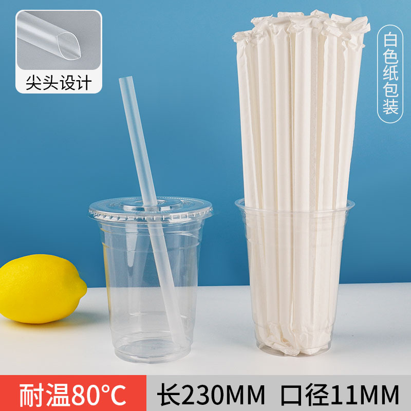 11x230mm transparent paper wrapped with pointed tip