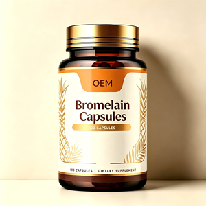 Cápsulas de bromelina de marca privada de Source Factory que favorecen la salud digestiva, la digestión de proteínas y el bienestar diario. - Product Image 1