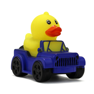 Cadeau de Noël - <span class=keywords><strong>Jouet</strong></span> de bain canard en caoutchouc qui couine avec son, pour <span class=keywords><strong>la</strong></span> salle de bain, motif <span class=keywords><strong>voiture</strong></span> bleue, <span class=keywords><strong>jouet</strong></span> pour enfants - Product Image 2