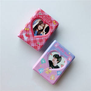 Classeur de cartes Photo 3 pouces Kpop Album porte-cartes livre Mini Album Photo petite carte Photo livre amour <span class=keywords><strong>coeur</strong></span> carte Photo creuse - Product Image 3