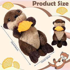 V063 personalizar lindo suave realista felpa <span class=keywords><strong>nutria</strong></span> marina tumbado juguetes abrazables animales <span class=keywords><strong>de</strong></span> peluche <span class=keywords><strong>nutria</strong></span> <span class=keywords><strong>de</strong></span> <span class=keywords><strong>Río</strong></span> almohada <span class=keywords><strong>de</strong></span> felpa para niños regalos - Product Image 2