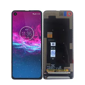 เครื่องอ่านพิกัดระบบสัมผัสหน้าจอสีดำสำหรับ <span class=keywords><strong>Motorola</strong></span> Moto <span class=keywords><strong>One</strong></span> <span class=keywords><strong>Vision</strong></span> P50 XT1970 - Product Image 1