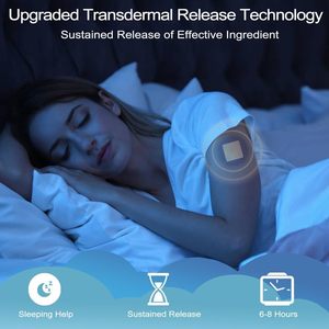 Parche de melatonina para el apoyo del sueño, extracto de hierbas que mejora la calidad del sueño - Product Image 3