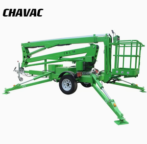 Plataforma Elevadora Telescópica Articulada de 360 Grados, 20 m, 250 kg, Remolcable, con Motor Eléctrico o Diésel - Product Image 1