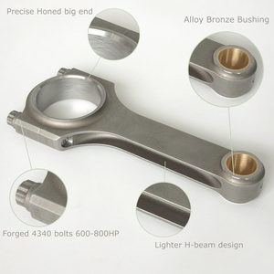 Tongkat penghubung h-beam tempa untuk HONDA PRELUDE <span class=keywords><strong>2</strong></span>,<span class=keywords><strong>2</strong></span> L DOHC/VTEC H22 H22A dengan baut O - Product Image 2