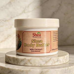 Shea Tradition Auténtica Mantequilla Corporal Orgánica de Cúrcuma, Coco y Karité de Nigeria 100mL Ingredientes Naturales Hidratante para la Piel Venta al por Mayor - Product Image 1