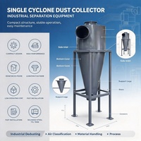 Séparateur cyclonique centrifuge industriel pour la récupération des poussières dans les ateliers de travail du bois et de la métallurgie