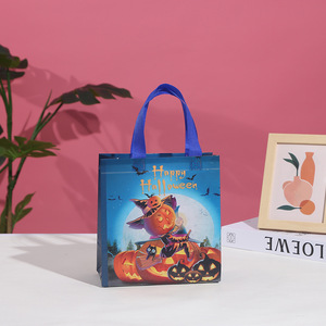 Logo personnalisable imprimé matériaux non tissés réutilisable Halloween fourre-tout en gros fête sacs-cadeaux diverses couleurs Vietnam Export - Product Image 4