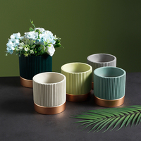 Pot de fleurs en céramique pour maison bureau, Cactus, pour décoration d'intérieur, vente en gros, bon marché, pour plantes, vente en gros