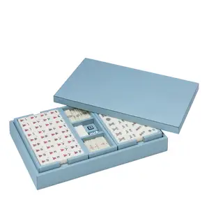 Luxury Mahjong Set Table Board Game Boxes Chinese Family Party Funny Chess Game Case