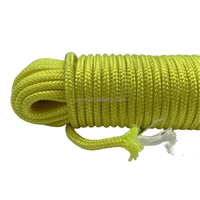 Cordon tressé en diamant, corde tressée en poly résistante pour corde à linge, camping, tente, mât de drapeau, arboriste, palan, poulie