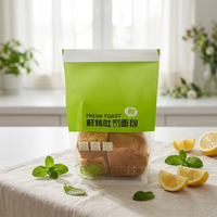 Vente directe usine – Sachet d'emballage pour pain de mie 450g avec fenêtre transparente et fermeture à lien métallique, pochettes alimentaires personnalisables pour boulangerie