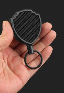 Custom logo Stainless Steel Key Fob Keychain Retractable Metal Badge Reel Name ID Badge Holder - Product Image 3