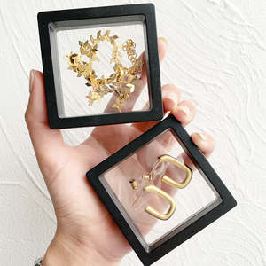 Ring Bracelet Earring Jewellery Display Box Floating Transparent Pe Film Jewelry Storage Box