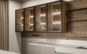 Gabinete de Cocina Moderno de MDF con Diseño de Paneles y Superficie Fácil de Limpiar - Product Image 6