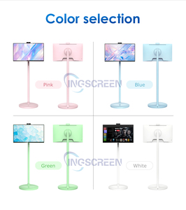 INGSCREEN Mini televisión inteligente portátil TV con pantalla táctil recargable de 21,5/<span class=keywords><strong>25</strong></span>/32 <span class=keywords><strong>pulgadas</strong></span> con retroiluminación LED y cámara - Product Image 4