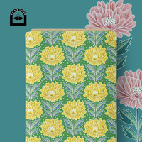 Tissu en coton floral Topoints pour robes, impression numérique, motifs personnalisés AAR