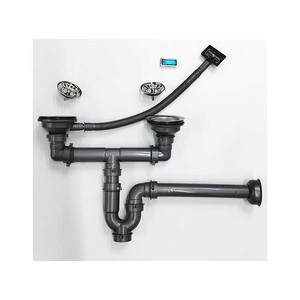 Tubo di scarico da 1.5 pollici <span class=keywords><strong>lavello</strong></span> da <span class=keywords><strong>cucina</strong></span> per <span class=keywords><strong>lavello</strong></span> a doppia ciotola <span class=keywords><strong>sifone</strong></span> bottiglia di plastica trappola Anti-odore trasparente - Product Image 3