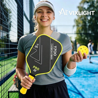 Raquette de pickleball en fibre de carbone 16 mm, raquette de pickleball texturée antidérapante, raquettes de pickleball de tournoi professionnelles