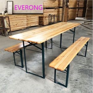 <span class=keywords><strong>En</strong></span> Oferta, Precio Económico, Asiento de Comedor para Pub, Muebles de Jardín para Exteriores, Juego de Mesa y Bancos Plegables y Portátiles para Cerveza al Aire Libre - Product Image 1