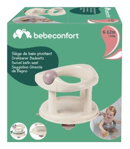 Siège de bain pivotant Bebeconfort de qualité supérieure, beige, pour enfants de 6 mois à 1 an - Product Image 1