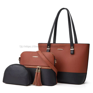 Conjunto de Bolsos Atmosféricos con Combinación de Colores, Conjunto de Tres Piezas, Bolso de Hombro, Bolso Bandolera, Bolsos de Mujer, Venta al Por Mayor de Fábrica - Product Image 5
