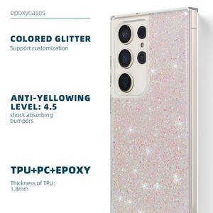 Funda de Teléfono Móvil de TPU y PC con Resina Epoxi, Nueva Tendencia de Fabricantes de Origen, para S24 Ultra, Funda de Teléfono Personalizada de TPU para Samsung, Funda Brillante - Product Image 5