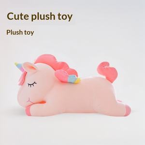 Muñeca Unicornio Transfronteriza de Terciopelo, Juguete de Peluche, Regalo <span class=keywords><strong>para</strong></span> Niñas, Almohada <span class=keywords><strong>para</strong></span> Abrazar de Animales Durmientes, Muñecas Infantiles - Product Image 2