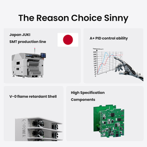 Sinny kontroler suhu <span class=keywords><strong>Digital</strong></span>, tampilan <span class=keywords><strong>Digital</strong></span> 220v Ac Dc SSR Relay Output K J Pt100 Input tekanan panas - Product Image 2