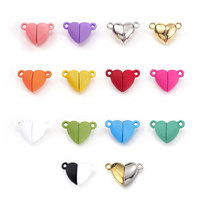 Accessoires de bracelet magnétique Fermoir magnétique Bijoux de couple en forme de coeur Fermoir pour décoration DIY Craft Bracelet Bijoux