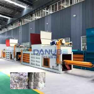 Machine à balles de déchets solides domestiques d'équipement de presse à balles hydrauliques de sacs en nylon à vendre - Product Image 1