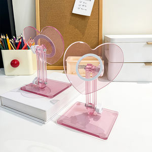 Soporte Magnético para Teléfono en Forma de Corazón, Multifuncional, Ajustable, de Acrílico Transparente, para Escritorio - Product Image 1