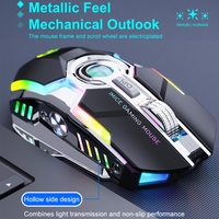 Souris de jeu sans fil IMICE G7 à succès avec 4 modes RVB, batterie rechargeable, 3200 dpi et 7 boutons