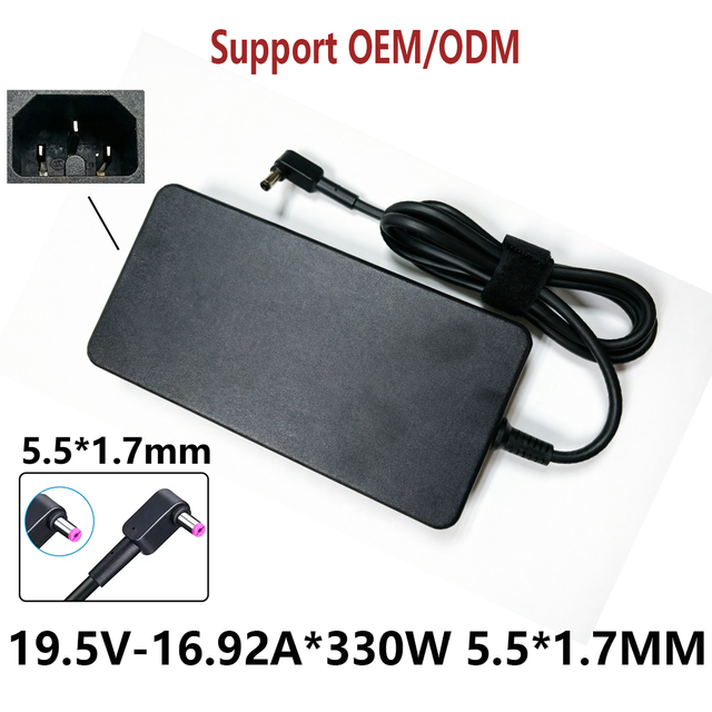 PD 3.0 Fireproof 19.5V 16.92A 330W 5.5*1.7MM AC Adapter Laptop Charger for