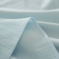Nappe en coton robuste pour usage domestique Tissu décoratif tissé Teint uni anti-poussière pour le dîner de vacances et les réunions de famille