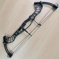 Ensemble d'arc à poulies et d'arbalètes de chasse 30-55lbs 340FPS IBO pour tir gaucher, arc composite