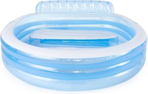 INTEX 57190 <span class=keywords><strong>Piscina</strong></span> Gonfiabile Familiare in PVC <span class=keywords><strong>con</strong></span> <span class=keywords><strong>Sedute</strong></span> e Portabicchieri Integrati per Bambini e Adulti - Product Image 2