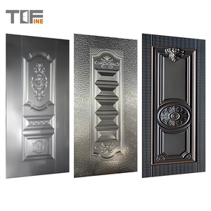 ประตูเหล็กชุบสังกะสีสลัก<span class=keywords><strong>ล</strong></span>ายนูนประตูใหม่ - Product Image 5