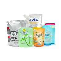 Pochette à bec latéral PET de haute qualité pour emballage de savon à main et de détergent à lessive Sac à liquide DoyPack avec bec