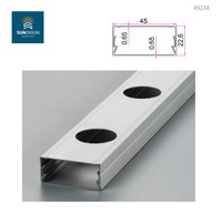 Perfil de Aluminio Anodizado RGB para Iluminación LED, Color Plata/Personalizable, Servicios de Corte, Doblado y Soldadura, Pixel Dot