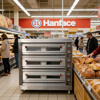 Four de boulangerie commercial 400 ° Four à pain à 4 plateaux C Max - Chauffage électrique et à gaz, contrôle indépendant de la température