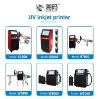 Sumajet W5000 Imprimante numérique à jet d'encre à cylindre UV de bureau pour bouteille en verre LOGO QR Code