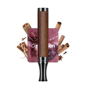 Inalatore d'Aria Senza Fumo in Legno <span class=keywords><strong>di</strong></span> Noce con Boccaglio in Acciaio Inossidabile per Set Regalo, Etichetta Privata - Product Image 4